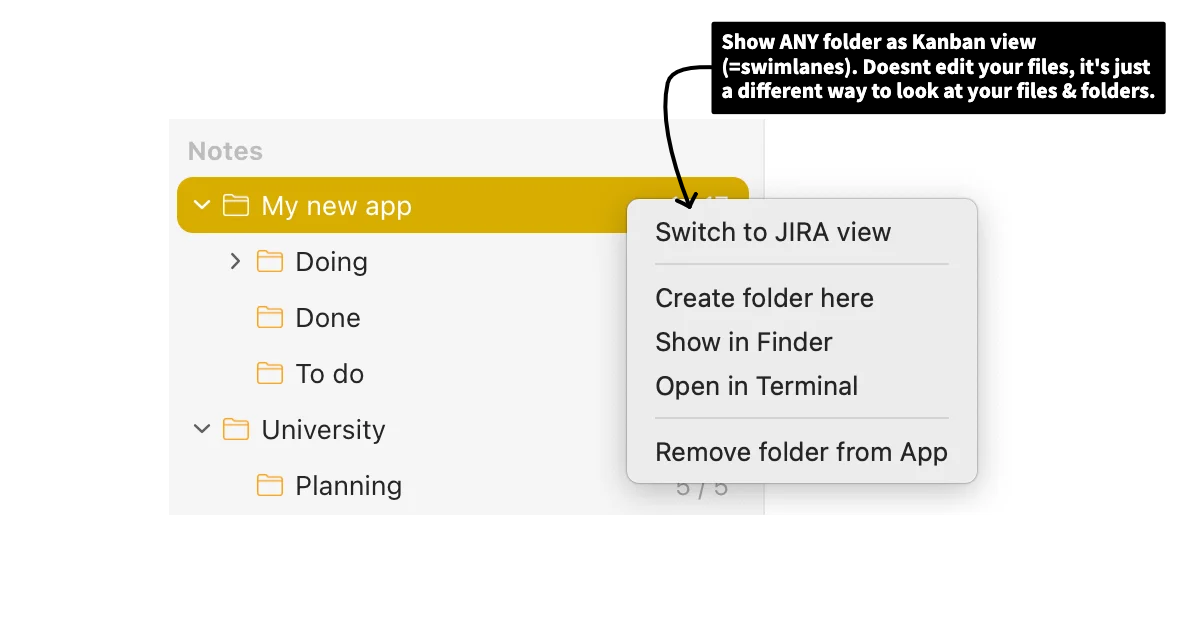 A Notes Plus Kanban ticket opened for detailed editing